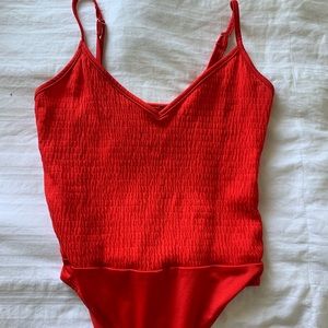 Forever 21 red bodysuit